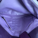 Coach Vintage Purple Leather Hobo Shoulder Bag
