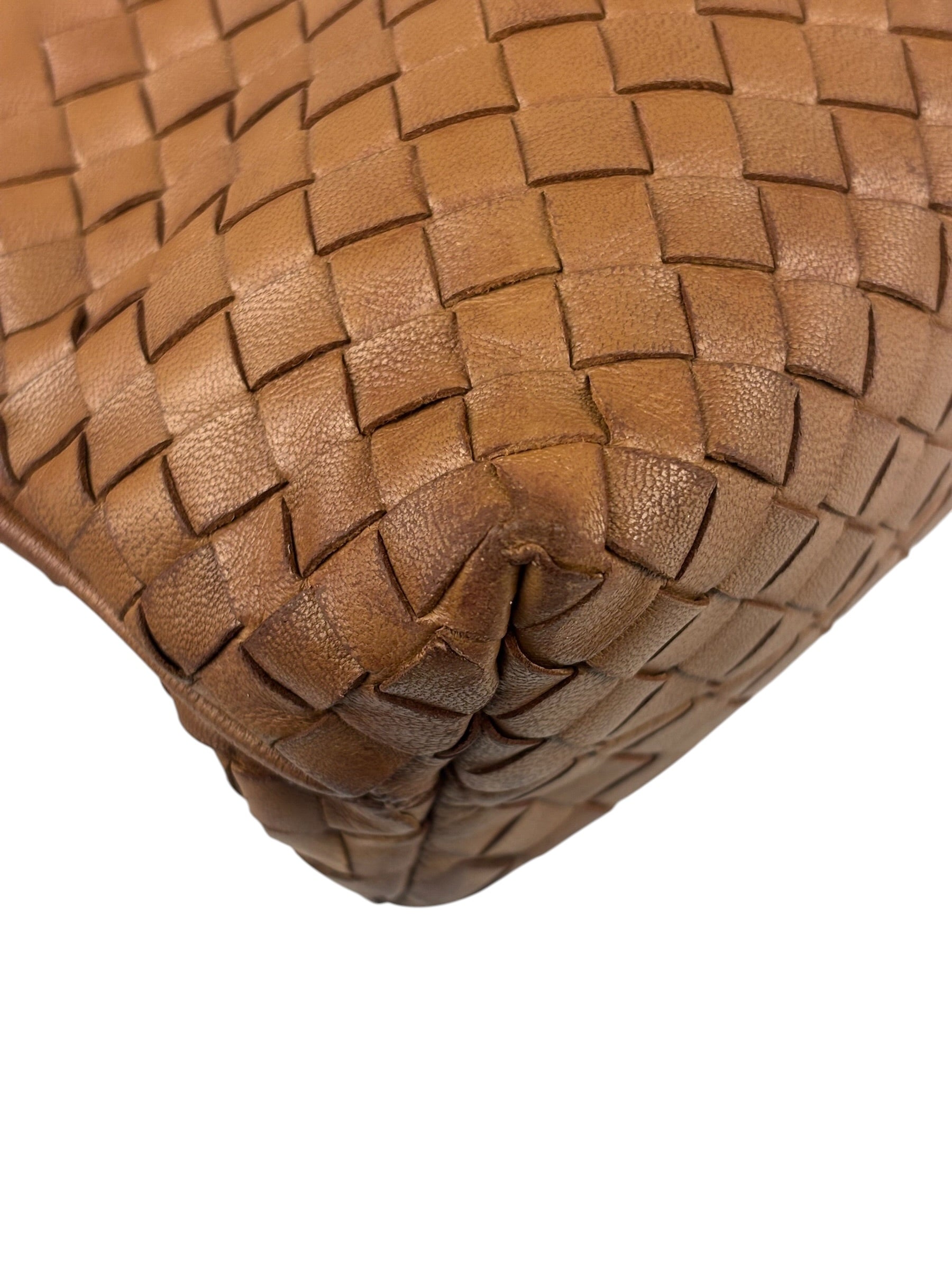 Bottega Veneta Brown Woven Intrecciato Pochette