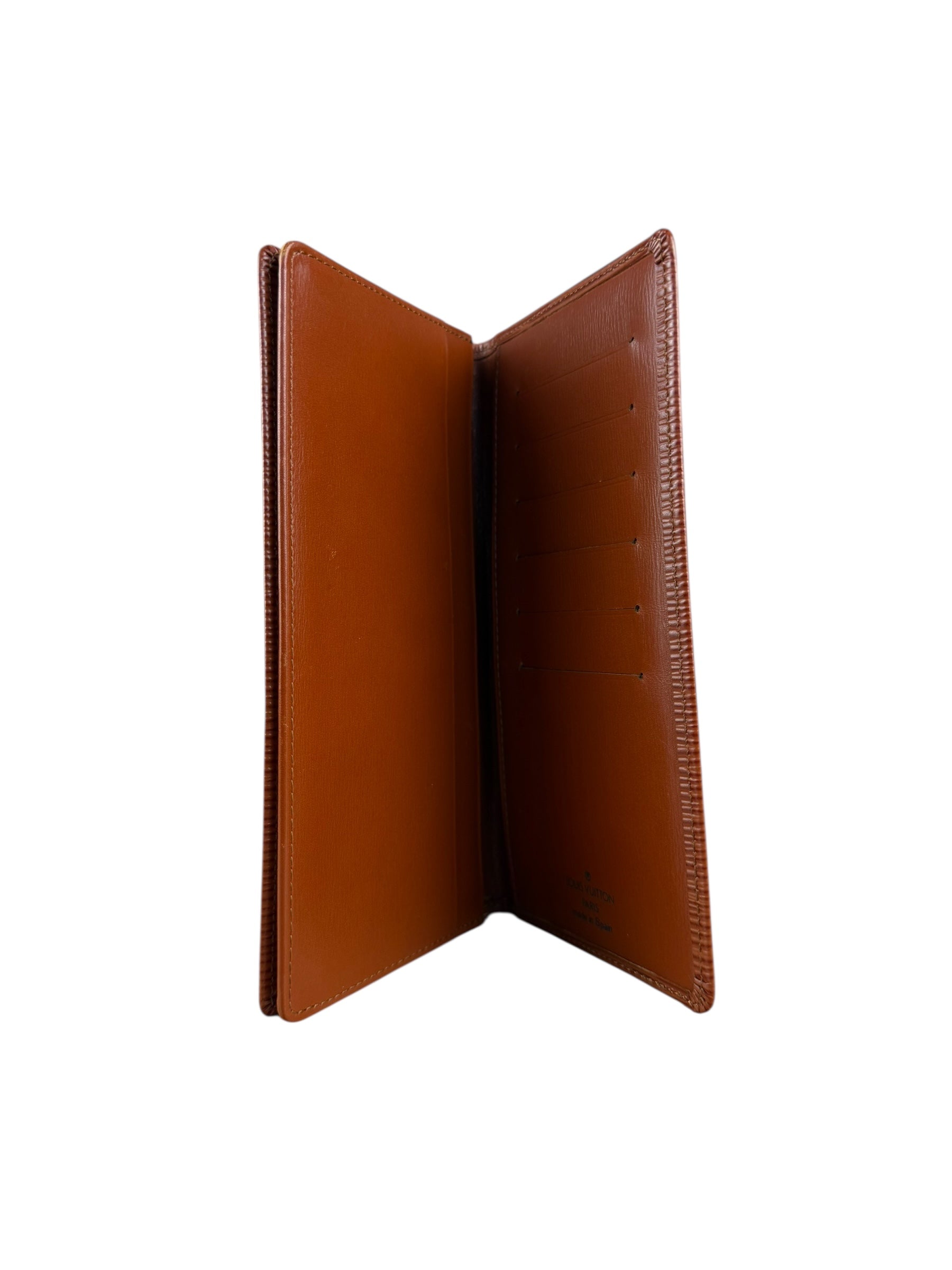 Louis Vuitton Brown Epi Long Bifold Wallet