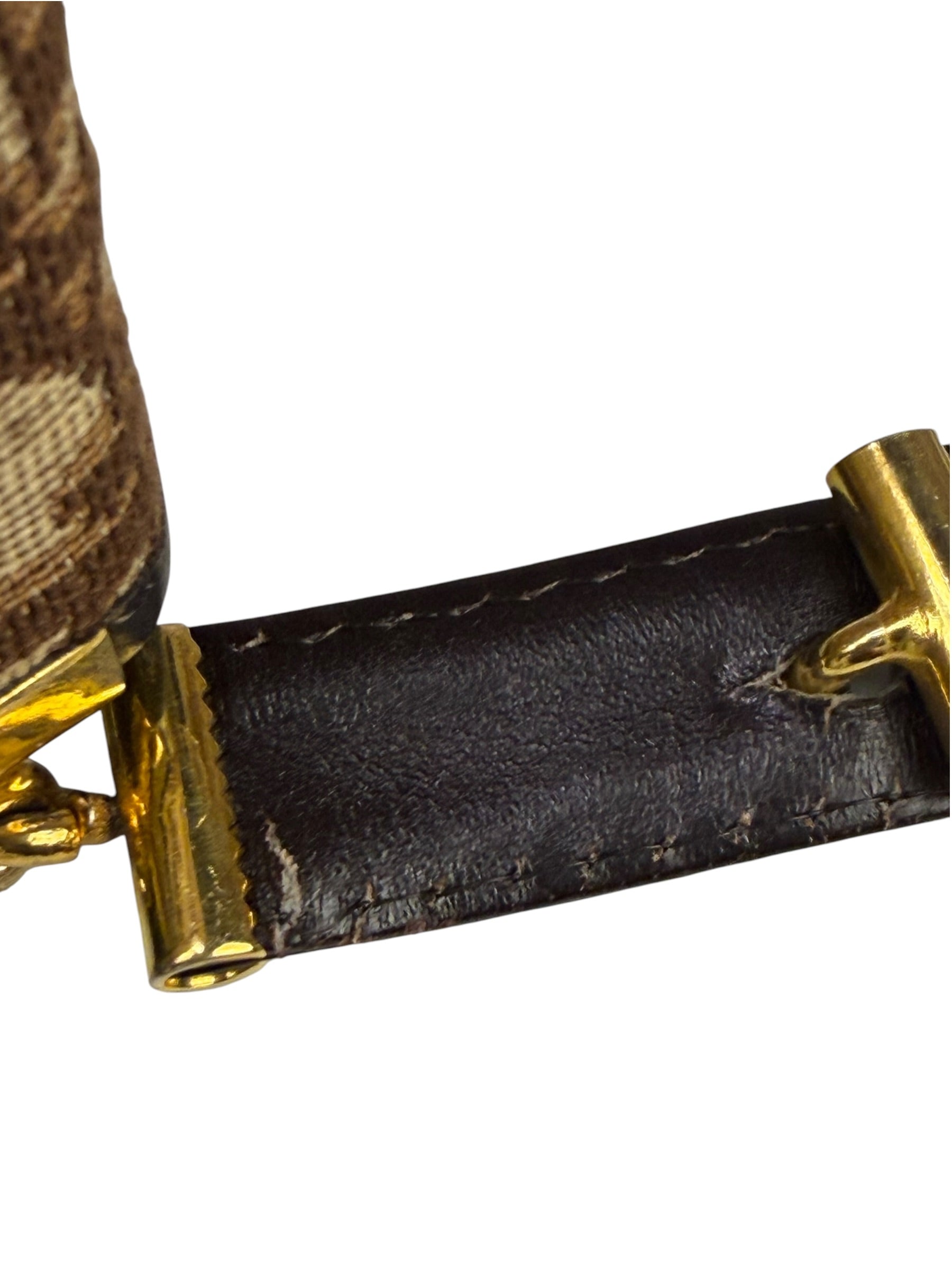 Christian Dior Vintage Brown Trotter Shoulder Bag