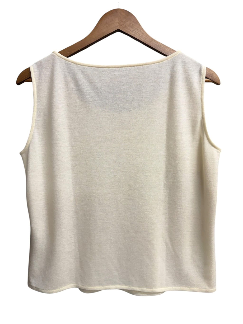 Vintage Christian Dior Cream Rayon Blend Tank Top