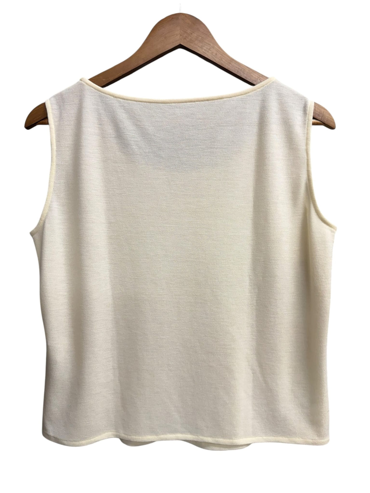 Vintage Christian Dior Cream Rayon Blend Tank Top