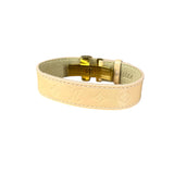 Louis Vuitton Monogram Vernis Logo Bracelet Yellow