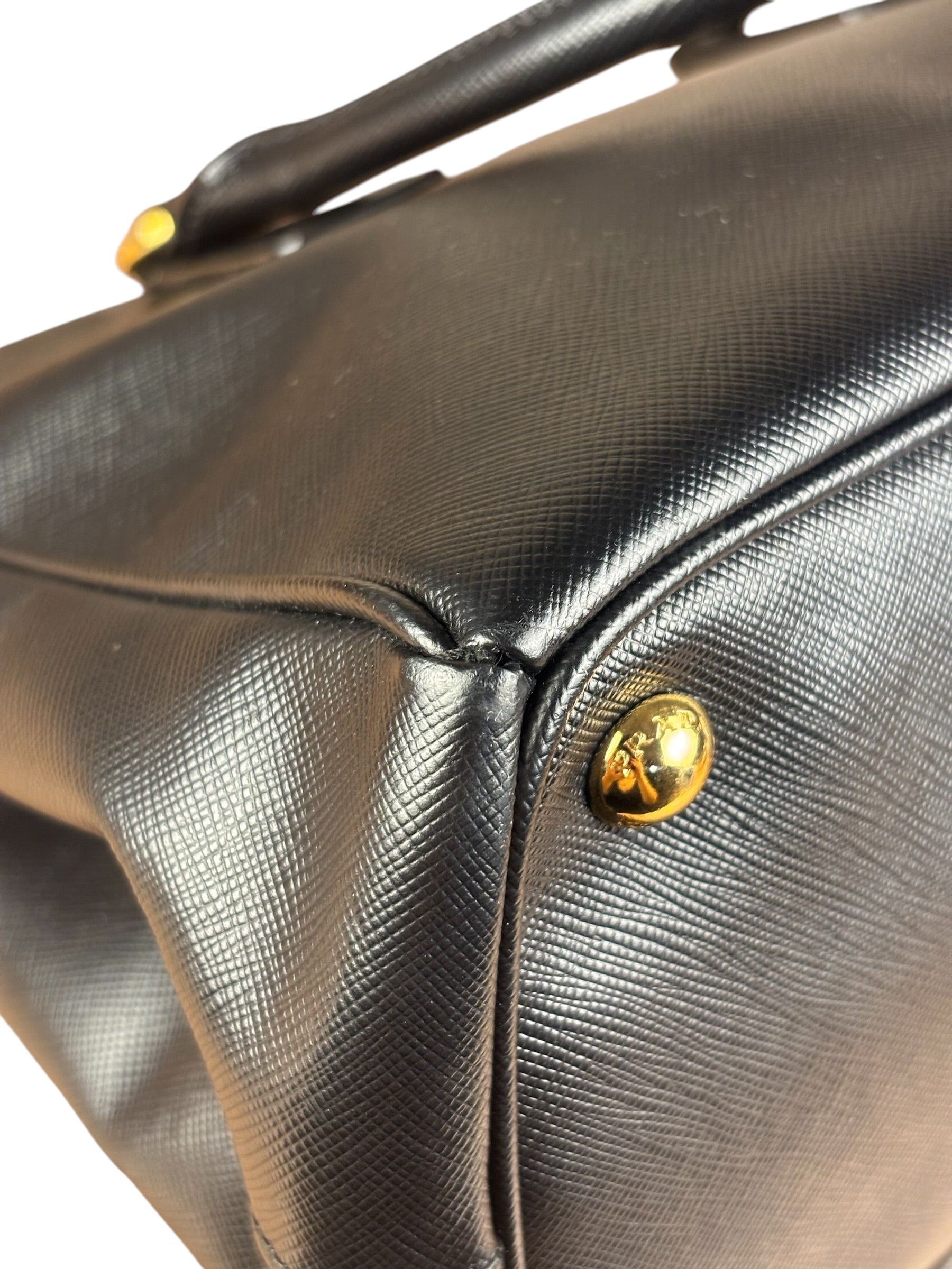Prada Black Galleria Saffiano Leather Tote
