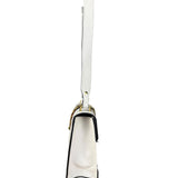 Gucci White Leather Sylvie Chain Shoulder Bag