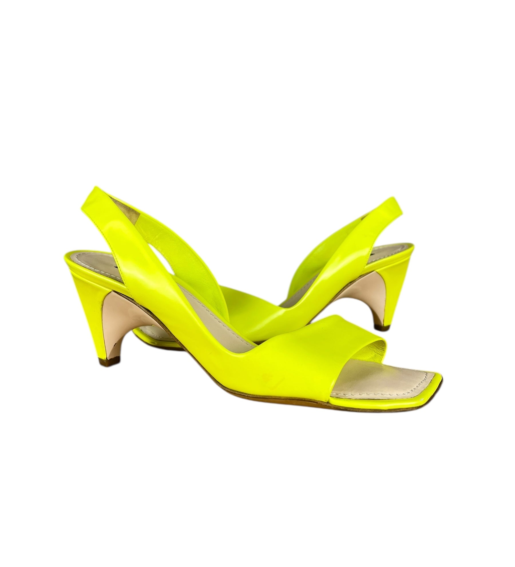 Louis Vuitton Neon Leather Heel
