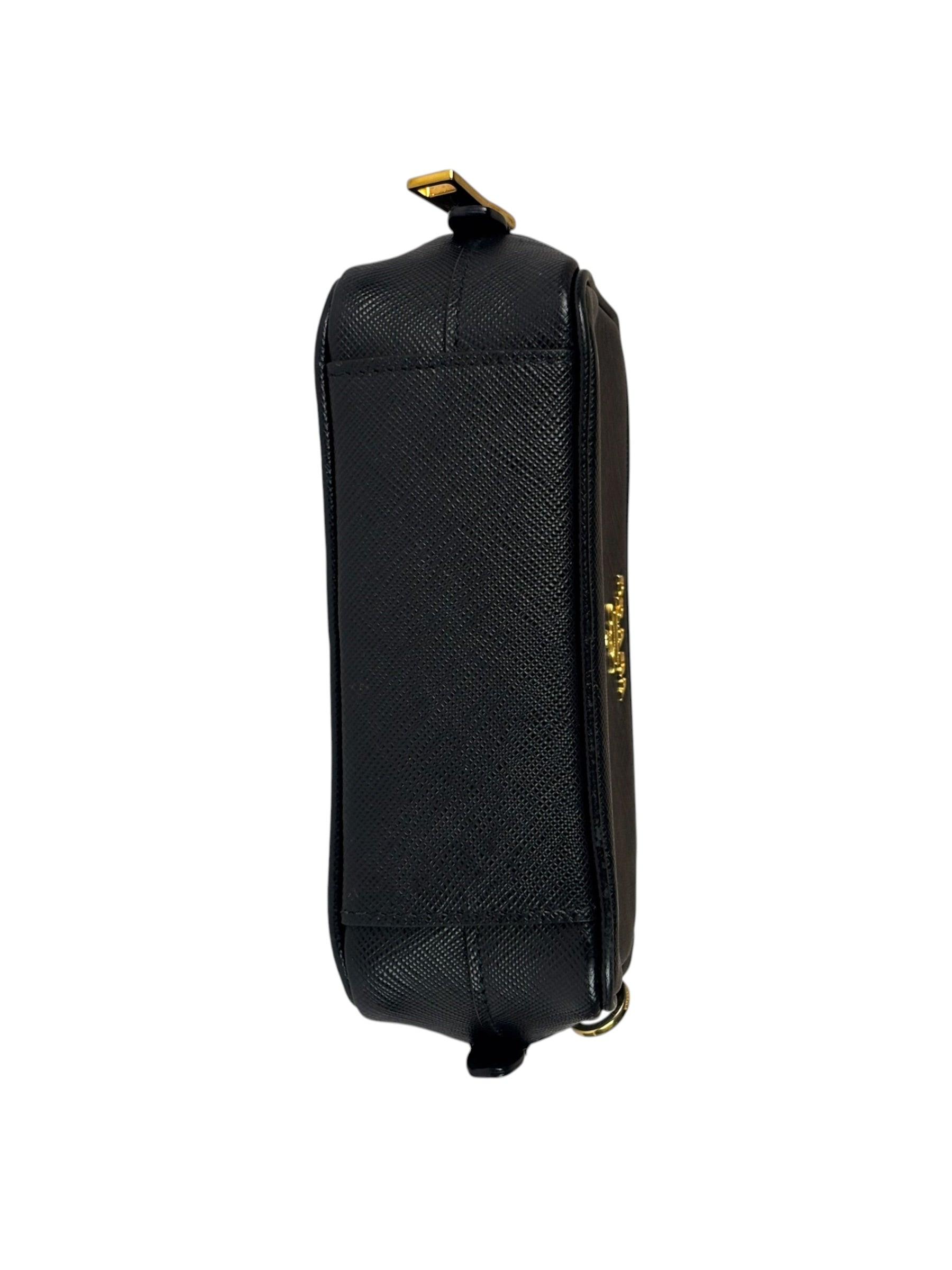 Prada Black Saffiano Leather Mini Camera Bag