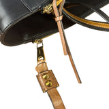 Chloe Black Leather Roy Large Zip Shoulder Bag