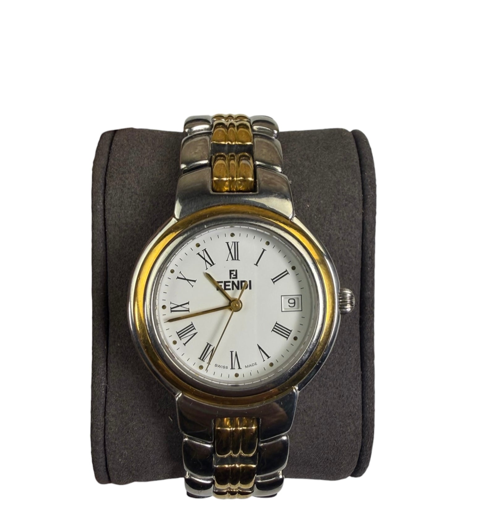 Fendi 2tone White Roman Numeral Dial