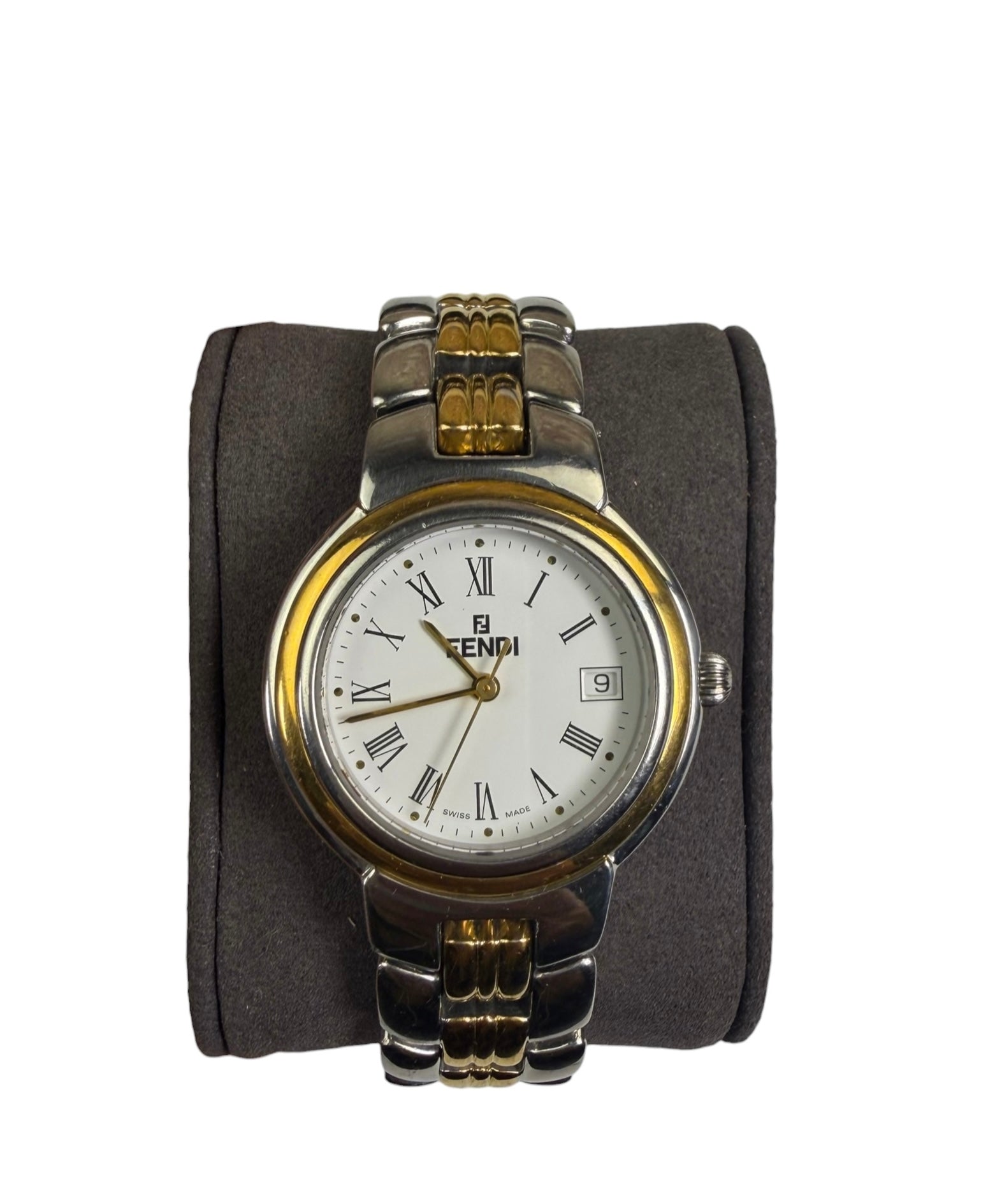 Fendi 2tone White Roman Numeral Dial
