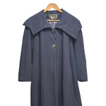 Vintage Fendi 365 Wool Trench Coat Navy