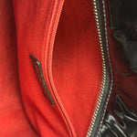 Chanel Glossy Black Patent Leather Chocolate Bar Tote Bag