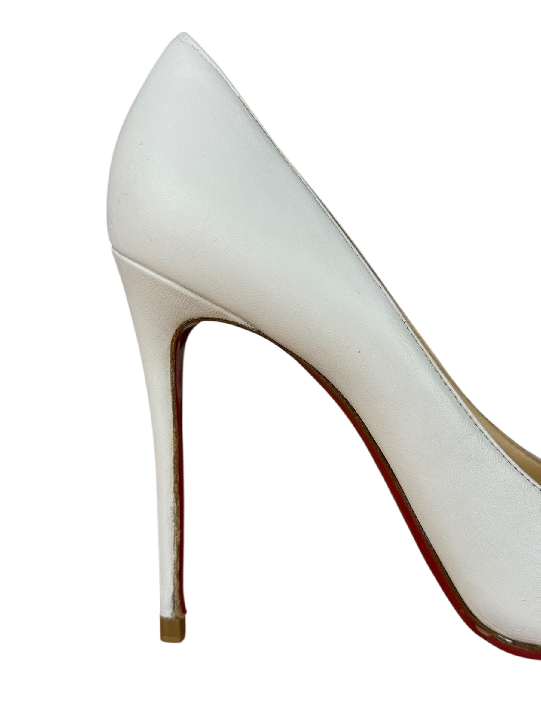Christian Louboutin Kate Pumps White Nappa Leather