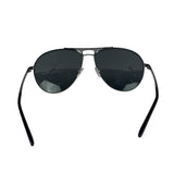 Versace Pilot 2164 Black-Silver Tone Sunglasses