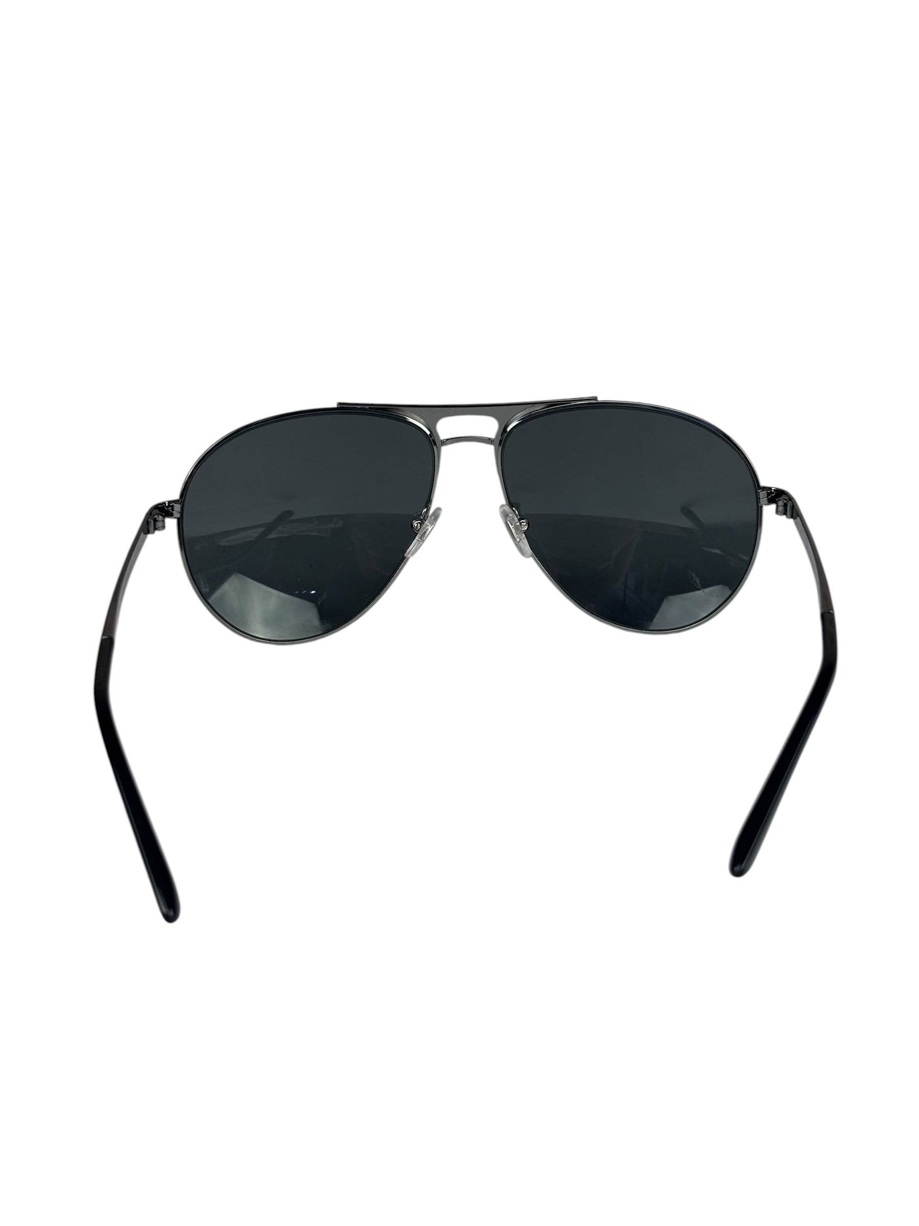 Versace Pilot 2164 Black-Silver Tone Sunglasses