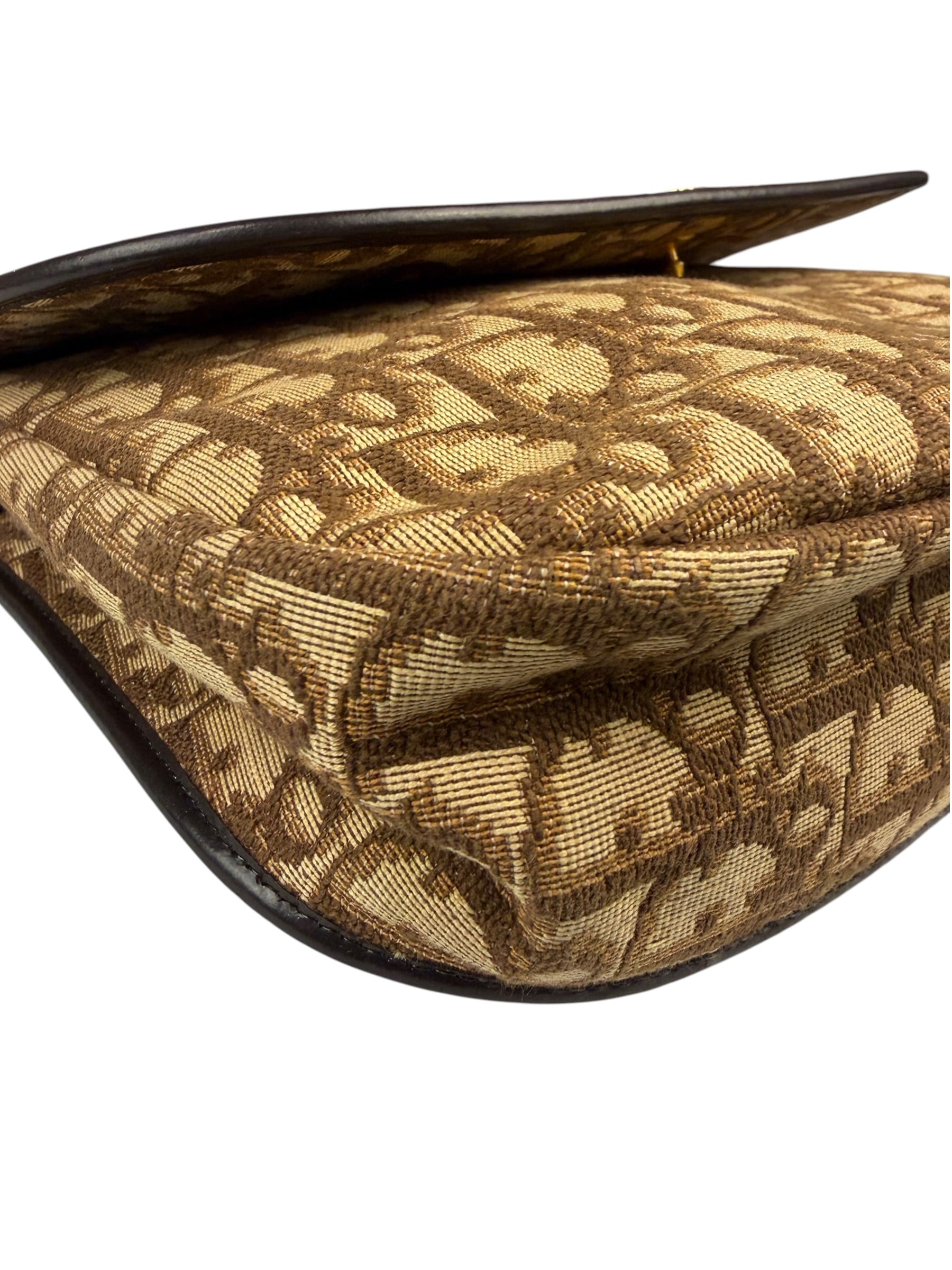 Christian Dior Vintage Brown Trotter Shoulder Bag
