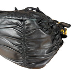 Prada Nappa Leather Ruffle Hobo Shoulder Bag