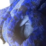 Vintage Blue/Black Dyed Spotted Fox Fur Coat