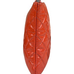 Chanel Orange Hue Quilted Patent Leather Clutch 2012