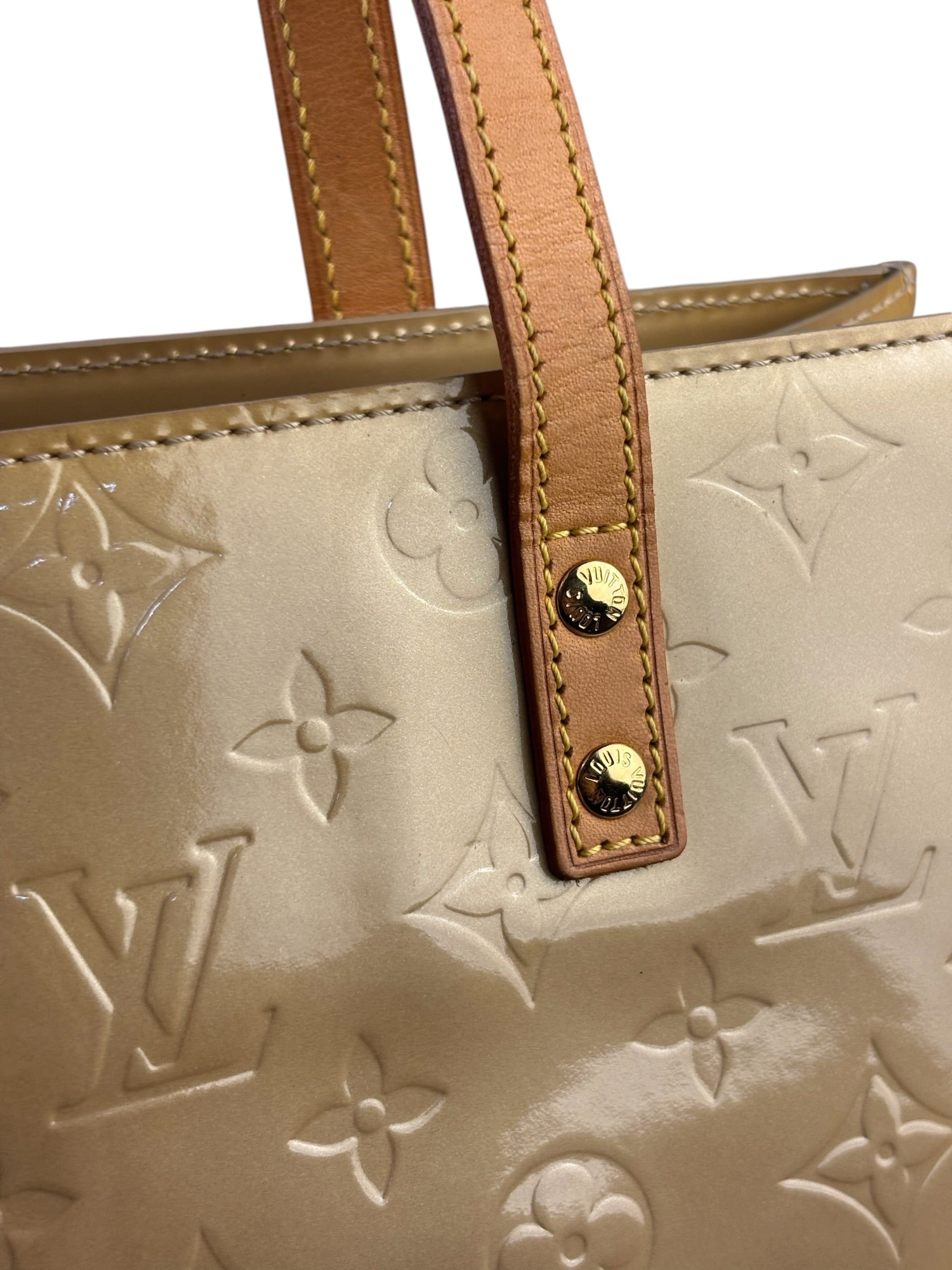 Louis Vuitton Yellow Vernis Reade Tote MM