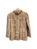 Vintage Moonbat Chevron Mink Fut Flash Coat