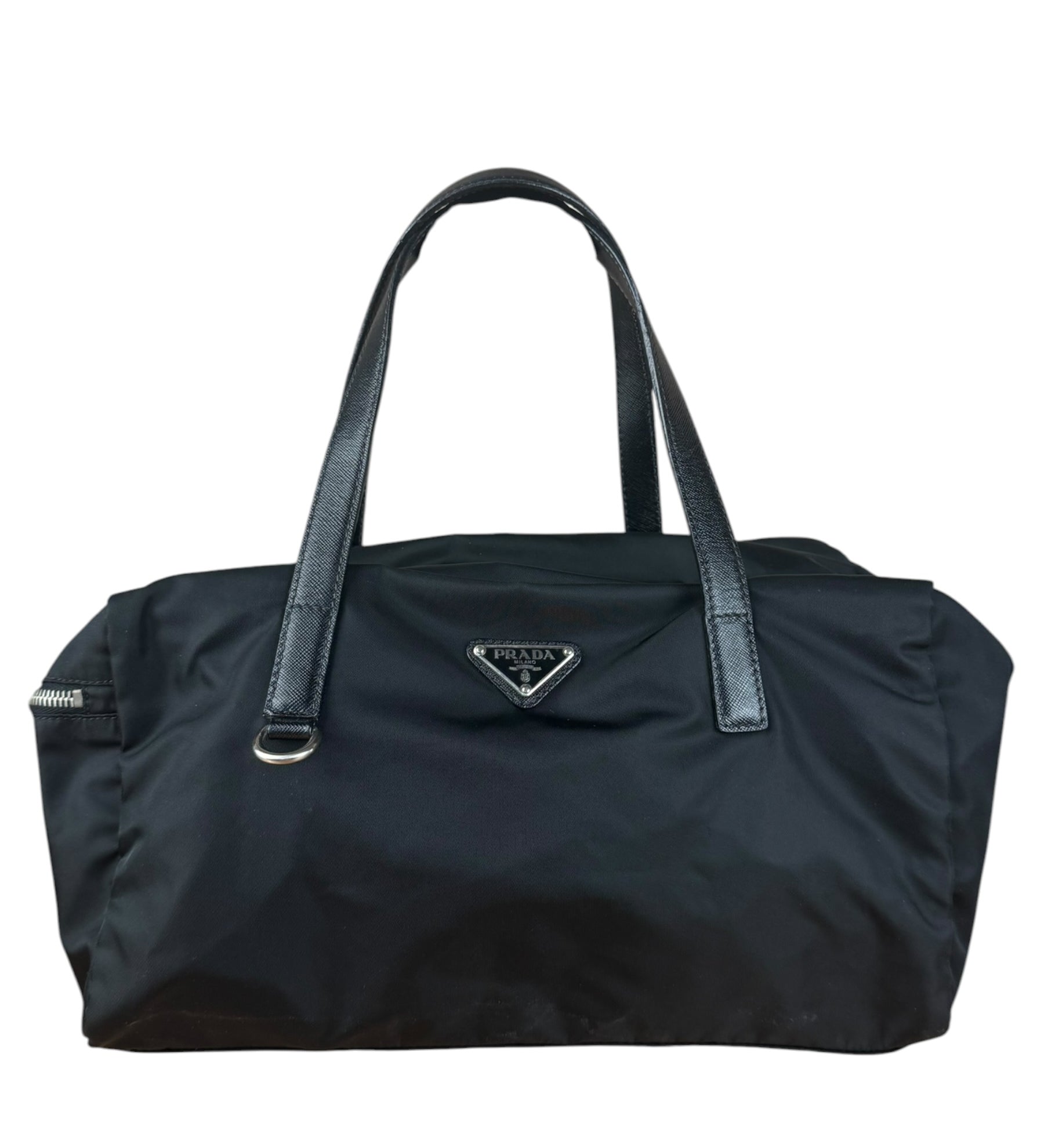 Prada Vintage Black Nylon Handbag