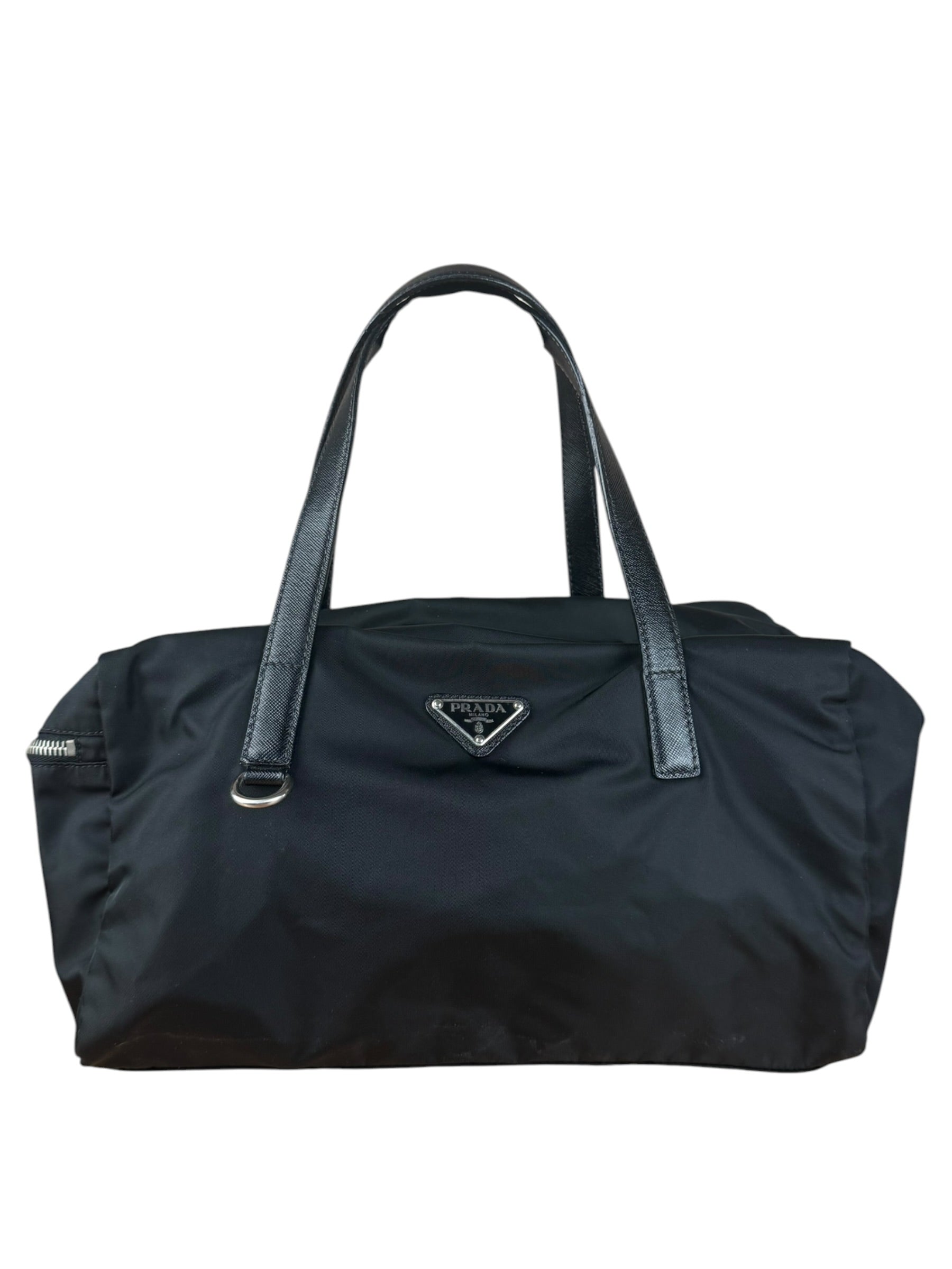 Prada Vintage Black Nylon Handbag