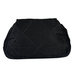 Chanel Black Quilted Satin/Leather Trim Chain Shoulder Bag 1989