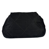 Chanel Black Quilted Satin/Leather Trim Chain Shoulder Bag 1989