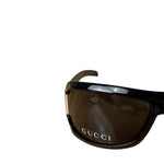 Gucci Black GG.15.1/N/S Black Injection-Frame Shield Sunglasses