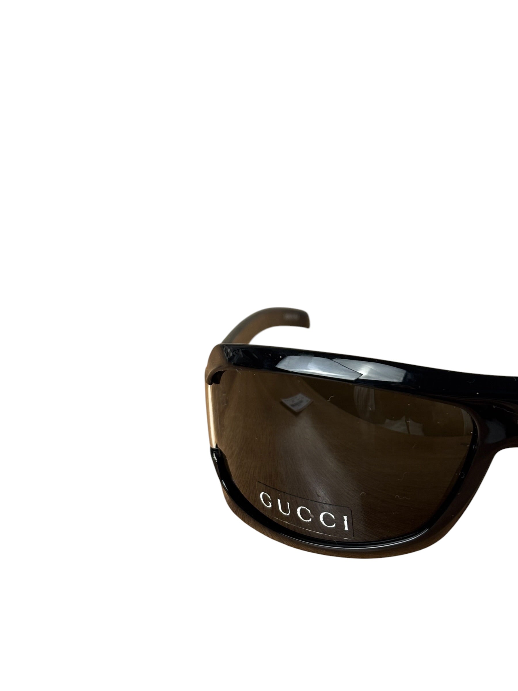 Gucci Black GG.15.1/N/S Black Injection-Frame Shield Sunglasses