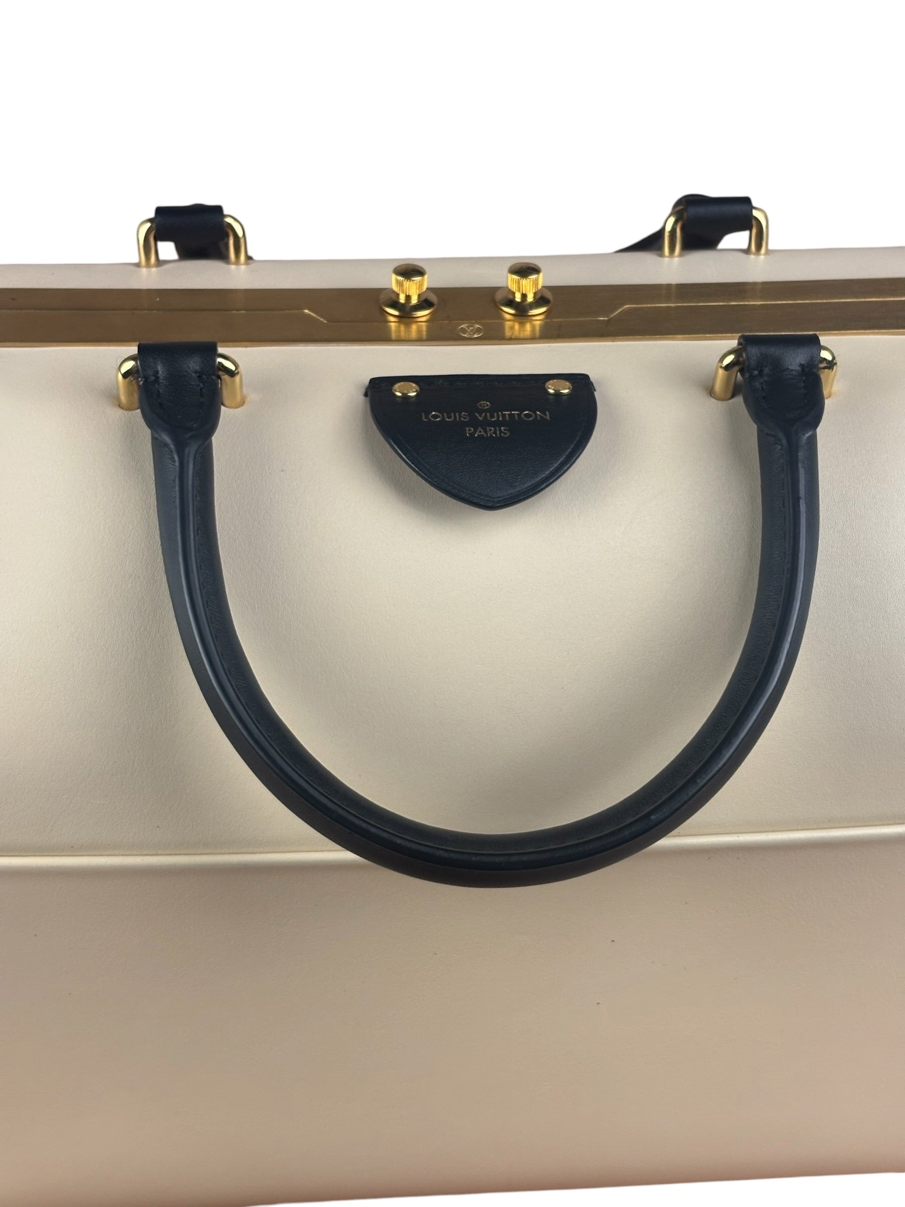 Louis Vuitton Ivory Cuir Orfevre leather Speedy Doctor 25