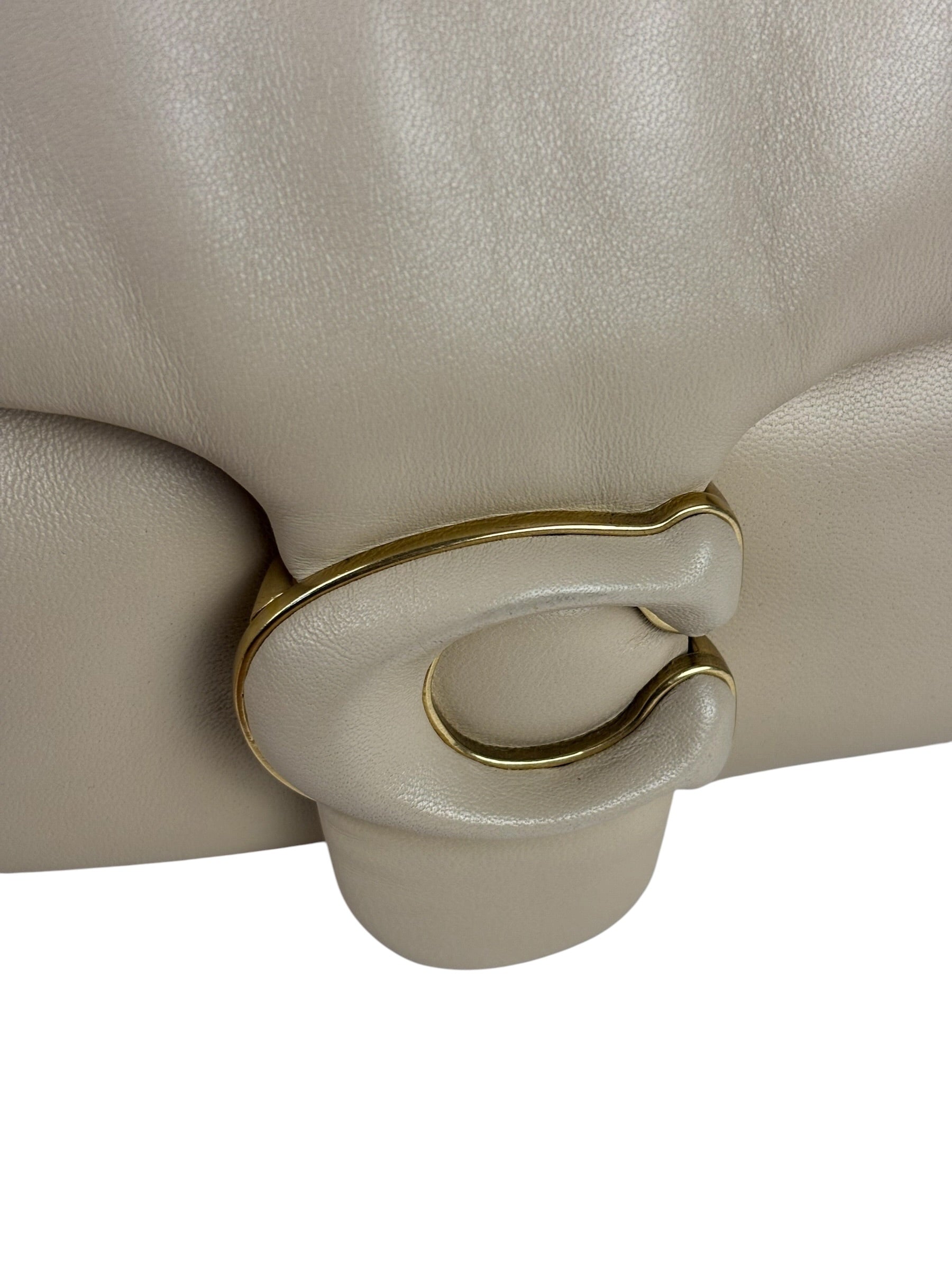 Coach Beige Leather Pillow Tabby 26 Shoulder Bag