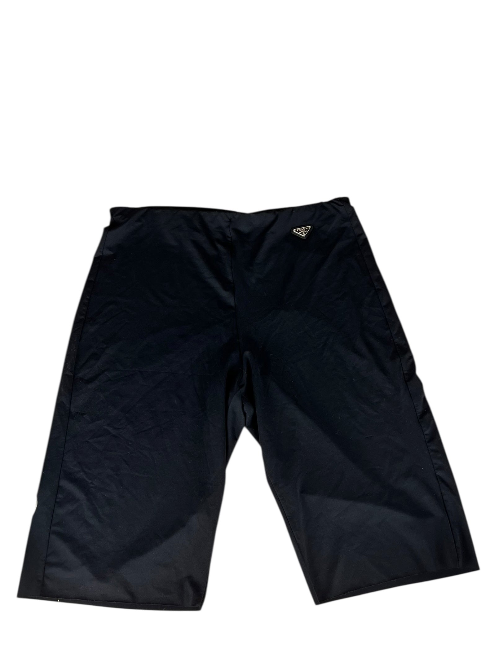 Prada Black Jersey Stretch Biker Short