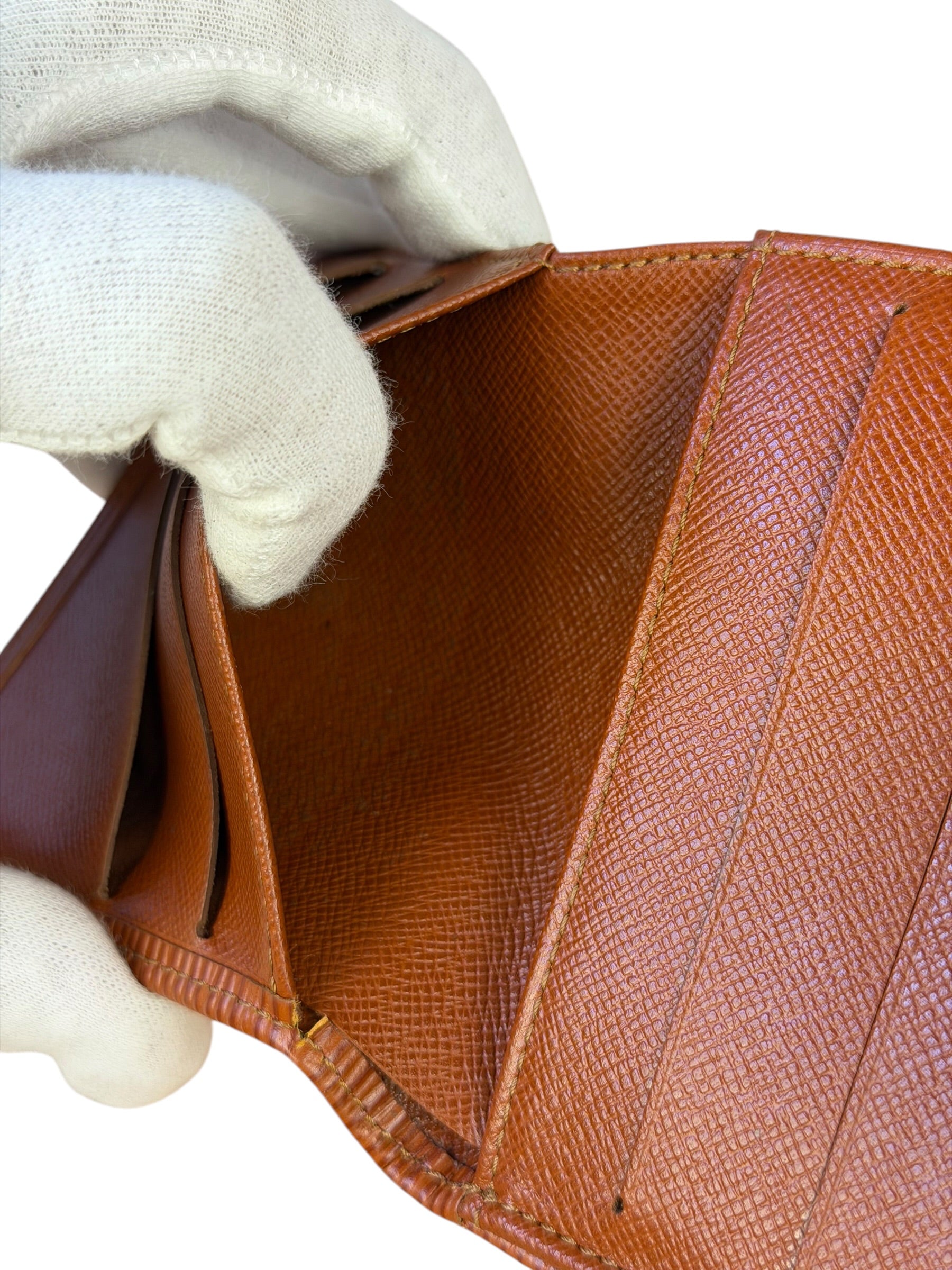 Louis Vuitton Brown Leather Elise Compact Wallet