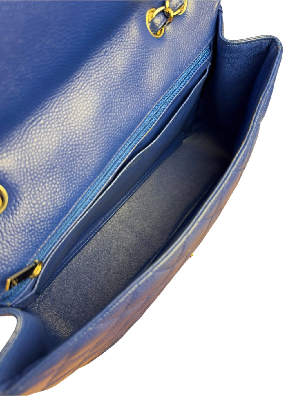 Chanel Royal Blue Caviar M Flap 2009