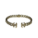 Chanel Gold Chain-Link Choker Necklace