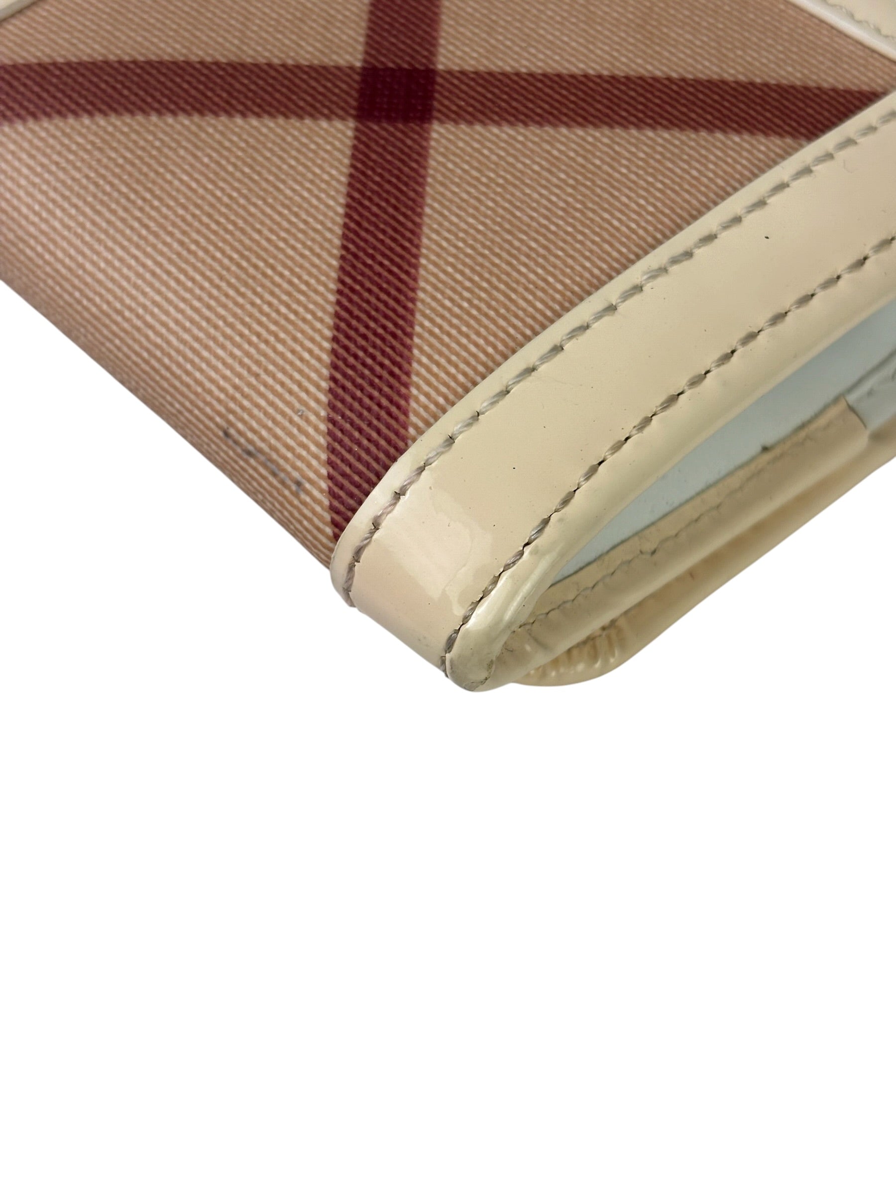 Burberry Cream Nova Check Penrose Continental Long Wallet
