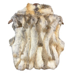 Vintage Les Arleqin Rabbit Fur Sleeveless Coat