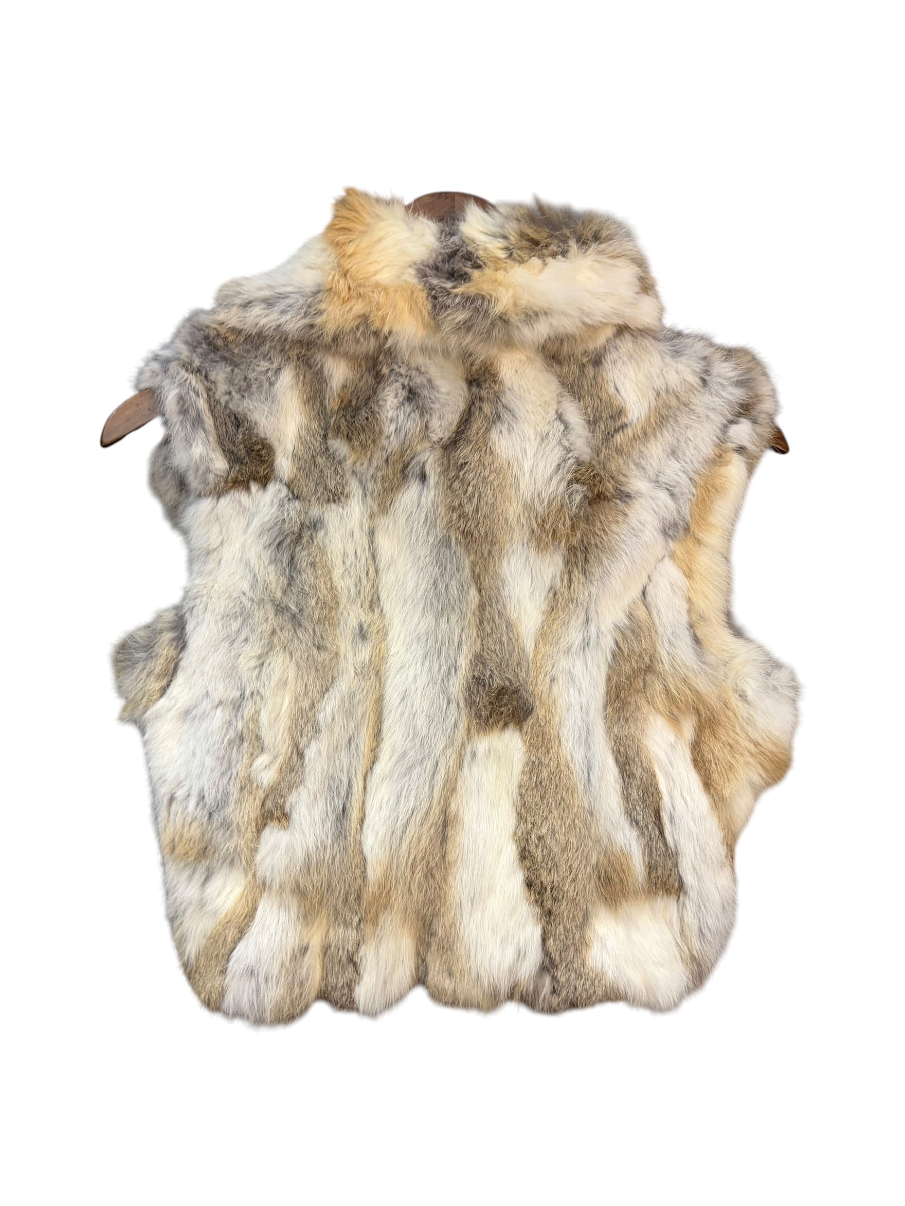 Vintage Les Arleqin Rabbit Fur Sleeveless Coat