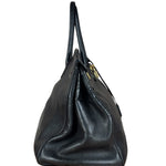 Hermes Black Togo Leather Birkin 40 Handbag Gold 1998
