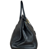 Hermes Black Togo Leather Birkin 40 Handbag Gold 1998