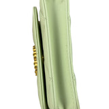 Chanel Green Quilted Leather 19 Flap Chain Card Holder 2021