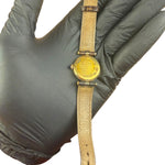 Cartier Must De Vendome Vermeil Cream Roman Dial Brown Lizard Strap