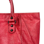 Balenciaga Red Leather Le City Tote