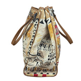 Prada Vintage Limited Edition Venetian Scene Canvas Tote Bag