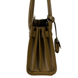 YSL Green Ink Leather King Palm Nano Two-Way Tote