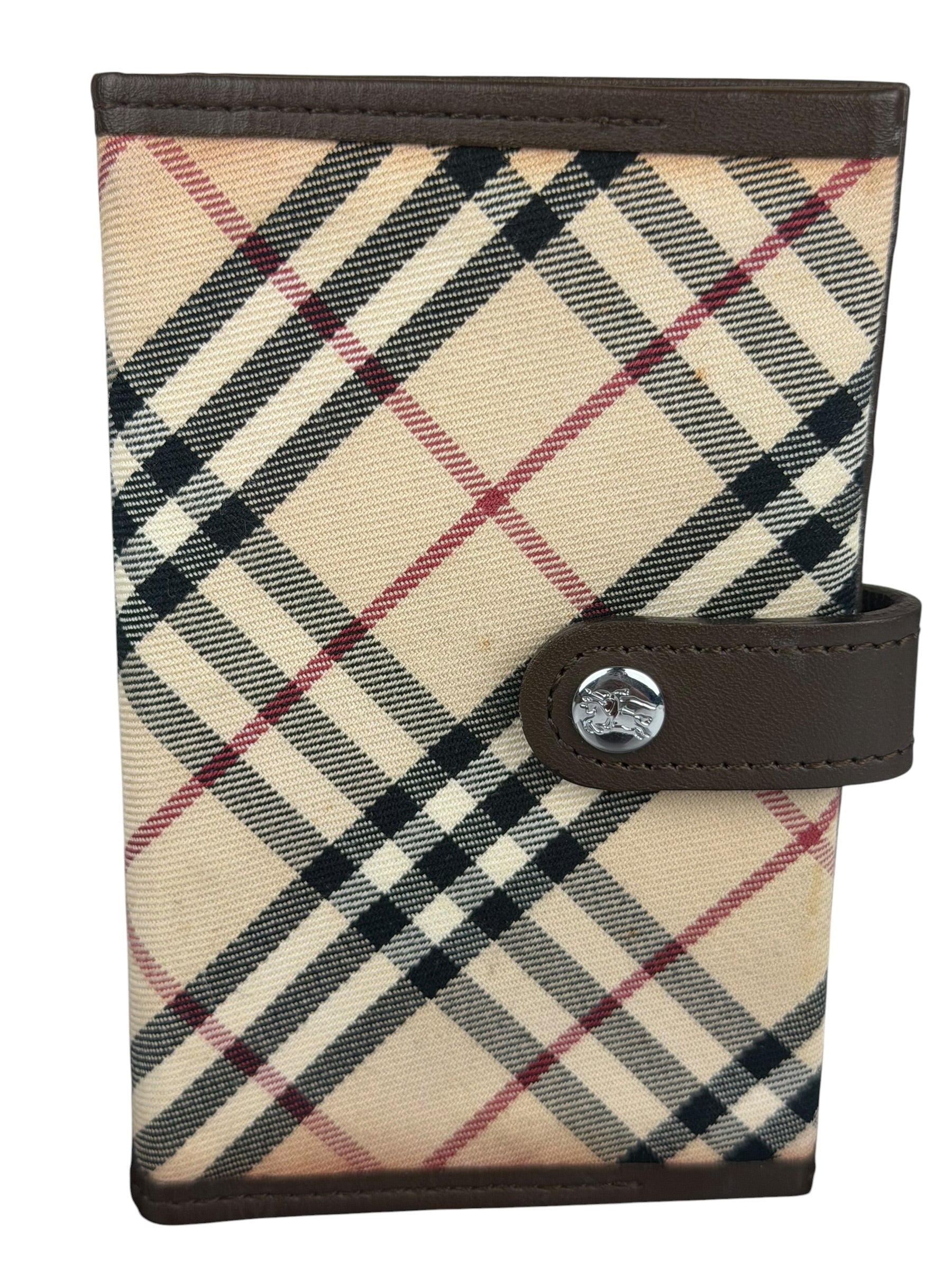 Burberry Vintage Leather Nova Mini 5-Ring Agenda Planner Cover