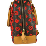 Louis Vuitton Red Tuffetage Cube Monogram Deauville