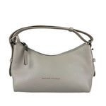Brunello Cucinelli Ivory Grained Leather Shoulder Bag